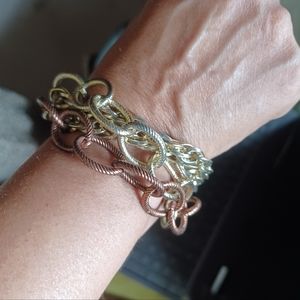 Chain Link Multi-Row  Bracelet